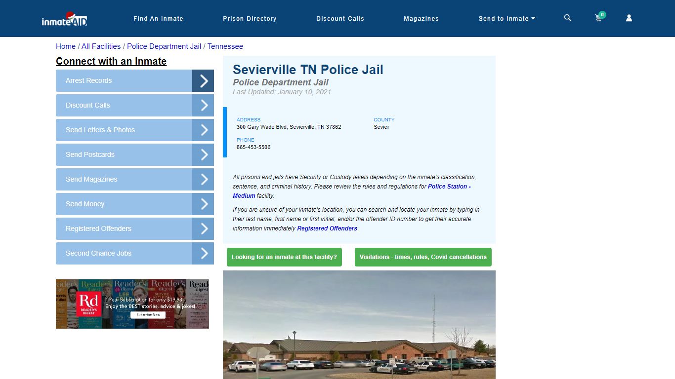 Sevierville TN Police Jail & Inmate Search - Sevierville, TN